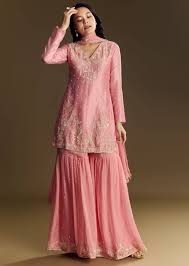 Pastel Silk Sharara Suite