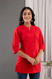 Mandarin Collar Office Kurti