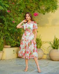 Floral Chiffon Summer Dress